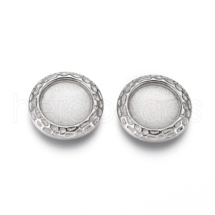 Tarnish Resistant 304 Stainless Steel Cabochons Settings STAS-G214-06P-1
