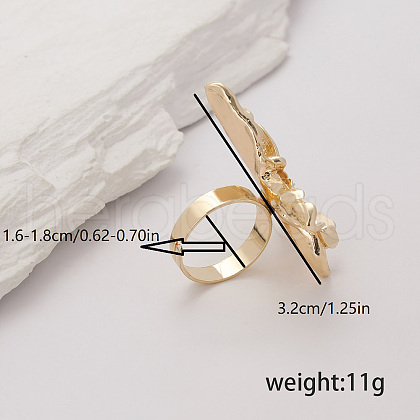 Vintage Zinc Alloy Finger Rings LR1978-3-1