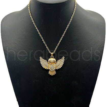 Fashion Unisex Alloy Rhinestone Pendant Necklaces YH1785-11-1
