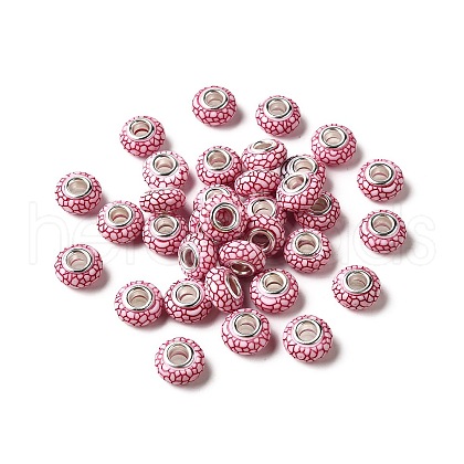 Opaque Resin European Beads RESI-C055-01H-1