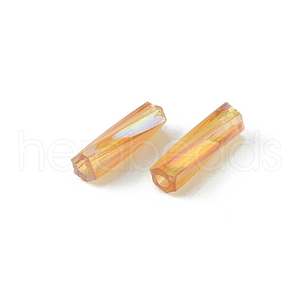 900Pcs Transparent Glass Twist Bugle Beads EGLA-WH0003-01A-1
