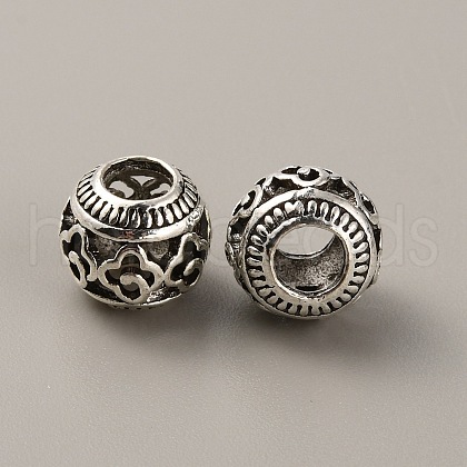 Tibetan Style Alloy European Beads FIND-TAC0002-065G-01-1