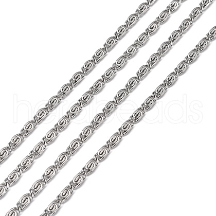 Tarnish Resistant 304 Stainless Steel Lumachina Chains CHS-R009-15-1