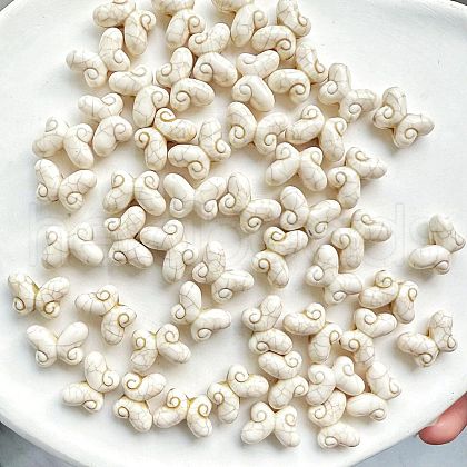 Synthetic Howlite Beads G-V001-001E-1
