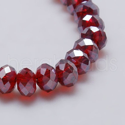 Electroplate Glass Bead Strands EGLA-J047-6x4mm-AB07-1