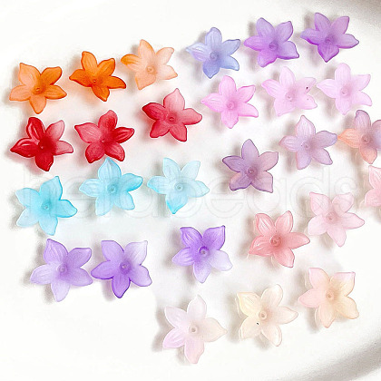 Opaque Acrylic Beads OACR-K008-16-1