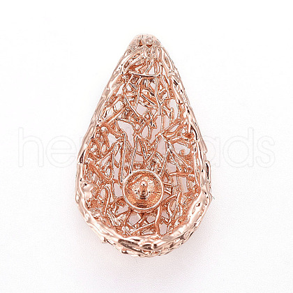 Brass Peg Bails Pendants KK-L177-18RG-1