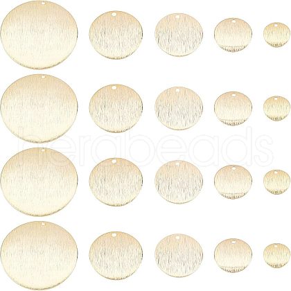 SUPERFINDINGS 20Pcs 5 Style Brass Charms KK-FH0002-53-1