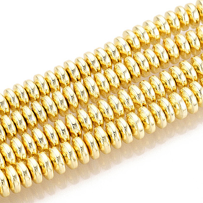 Electroplate Non-magnetic Synthetic Hematite Bead Strands G-Q465-11G-1