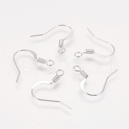 Brass French Earring Hooks X-KK-Q366-S-NF-1