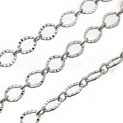 Brass Oval Link Chains KK-P295-56B-P-1