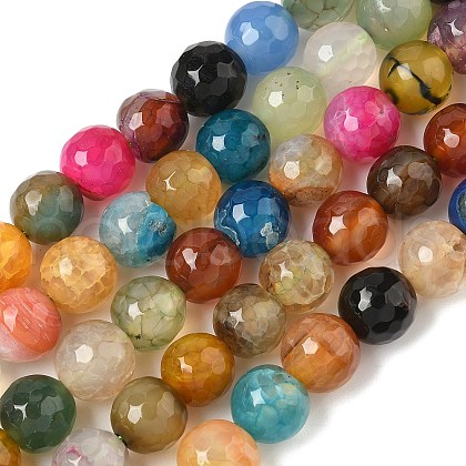 Natural Agate Beads Strands G-M437-C01-01T-1