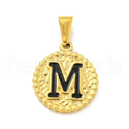 Ion Plating(IP) 304 Stainless Steel Enamel Pendants STAS-R231-19M-G-1