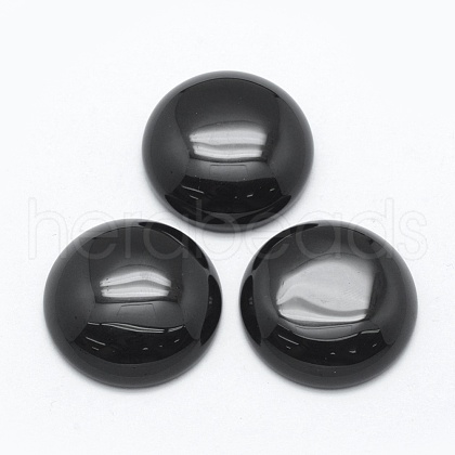 Natural Obsidian Cabochons X-G-E492-A-05-1