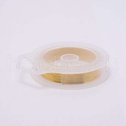 Round Brass Craft Wire CWIR-WH0006-0.3mm-C-1