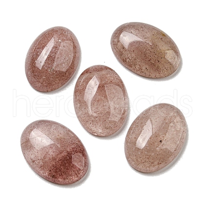 Natural Strawberry Quartz Cabochons X-G-C115-01A-18-1