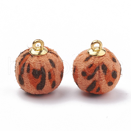 Handmade Cloth Fabric Covered Pendants WOVE-N006-21B-1