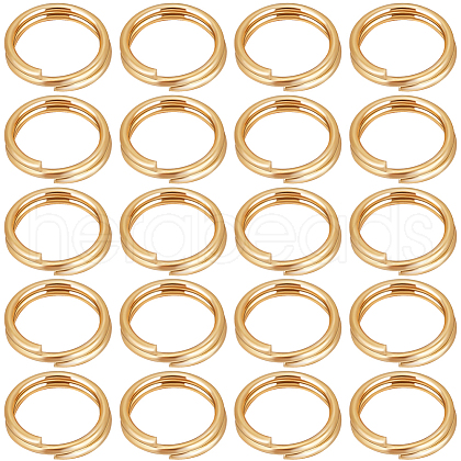 Beebeecraft 200Pcs 304 Stainless Steel Split Rings STAS-BBC0006-18A-1