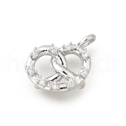 Brass Micro Pave Cubic Zirconia Pendants KK-Q097-05B-P-1