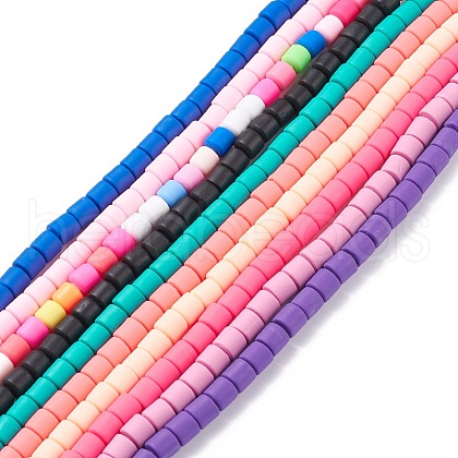 Handmade Polymer Clay Bead Strands CLAY-XCP0001-12-1