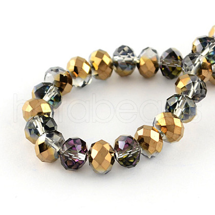 Electroplate Glass Beads EGLA-S003-3-1