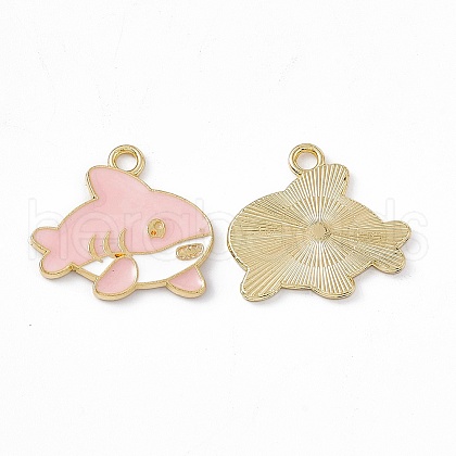 Alloy Enamel Pendants PALLOY-P287-11LG-01-1