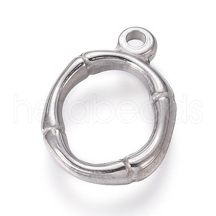 Tarnish Resistant 304 Stainless Steel Pendants STAS-G214-38P-O-1