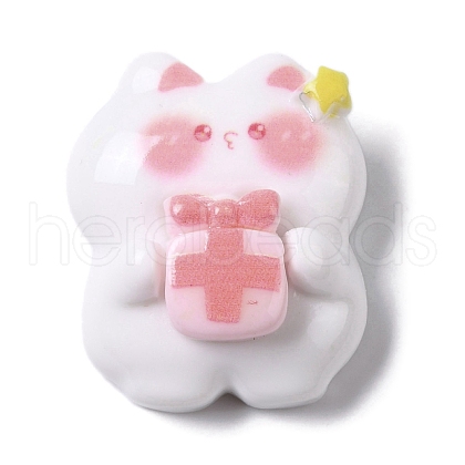 Cat Birthday Party Theme Opaque Resin Decoden Cabochons RESI-B019-03B-1