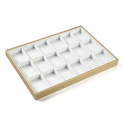 18 Grids Imitation Leather Jewelry Trays CON-G023-02B-1