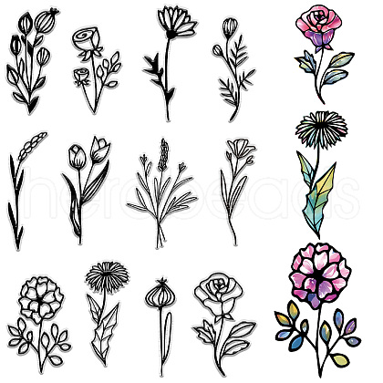Plastic Stamps DIY-WH20018-0228-1