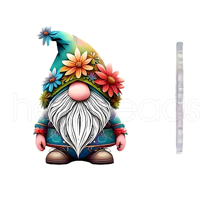 Gnome Acrylic Pendant Decorations PW-WGF3391-01-1