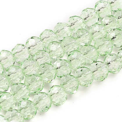 Transparent Baking Paint Glass Beads Strands X1-DGLA-A034-T4mm-D10-1