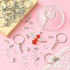 20Pcs Iron Split Key Rings IFIN-YW0003-40-5