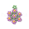 Seed Beads Beaded Charms PALLOY-MZ00417-03-1