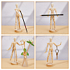 SUPERFINDINGS 3 Styles Unfinished Blank Wooden Puppet DIY-FH0006-97-5