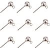 304 Stainless Steel Stud Earring Findings STAS-PH0018-68P-1