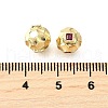 Brass Micro Pave Cubic Zirconia Beads KK-V011-06B-G-2