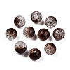 Transparent Crackle Acrylic Beads CACR-N002-26B-3
