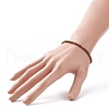 Natural Yellow Tiger Eye Cube Beaded Stretch Bracelet for Women BJEW-JB08975-02-3