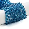 Glass Beads Strands GLAA-R024-6x4mm-4-2