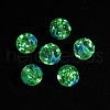 Luminous Handmade Enamel Gold Sand Glass Beads Strands LAMP-U004-08C-1