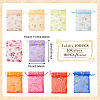 100Pcs 10 Colors Organza Drawstring Jewelry Pouches OP-TA0001-02-3