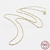 925 Sterling Silver Box Chain Necklaces STER-F039-40cm-05G-3