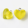 Transparent Resin Pendants X-RESI-R429-30G-2