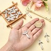 40Pcs 8 Styles Acrylic Imitation Pearl & Alloy Charms PALLOY-CJ0002-67-4