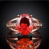 Vogue Design Oval Brass Cubic Zirconia Engagement Rings RJEW-BB02658-B-8RG-2