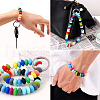 WADORN 120Pcs Flat Round Food Grade Eco-Friendly Silicone Beads SIL-WR0001-04B-7