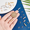 ARRICRAFT 12Pcs 3 Colors Brass Fold Over Clasps FIND-AR0005-02-3