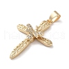 Brass Micro Pave Cubic Zirconia Pendants KK-A212-08D-G-2