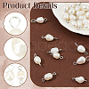   30Pcs 2 Styles Natural Cultured Freshwater Pearl Bead Links Connectors FIND-PH0021-35-4